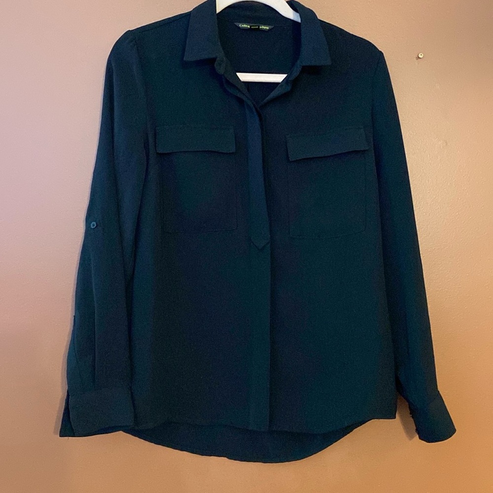 Catherine Malandrino ladies button up blouse in size small.